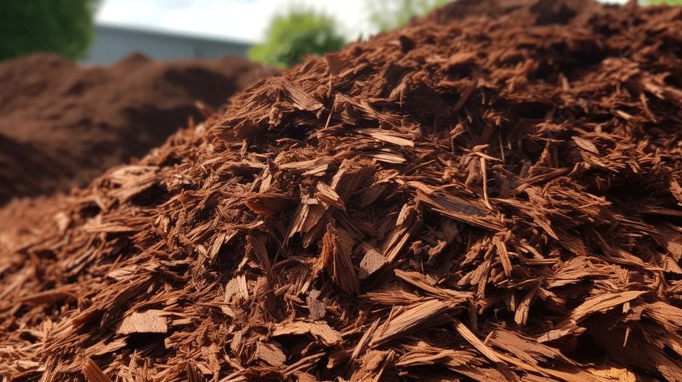 brown mulch texture
